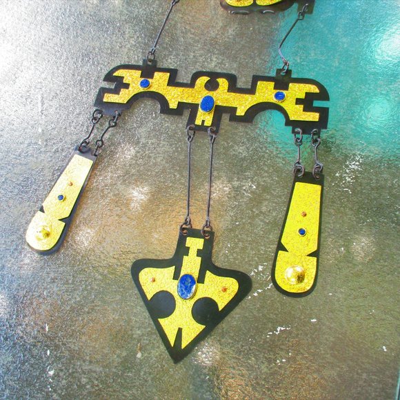 Vintage MCM Mid Century Modern Wall Hanging SIGNED - Picture 11 of 15